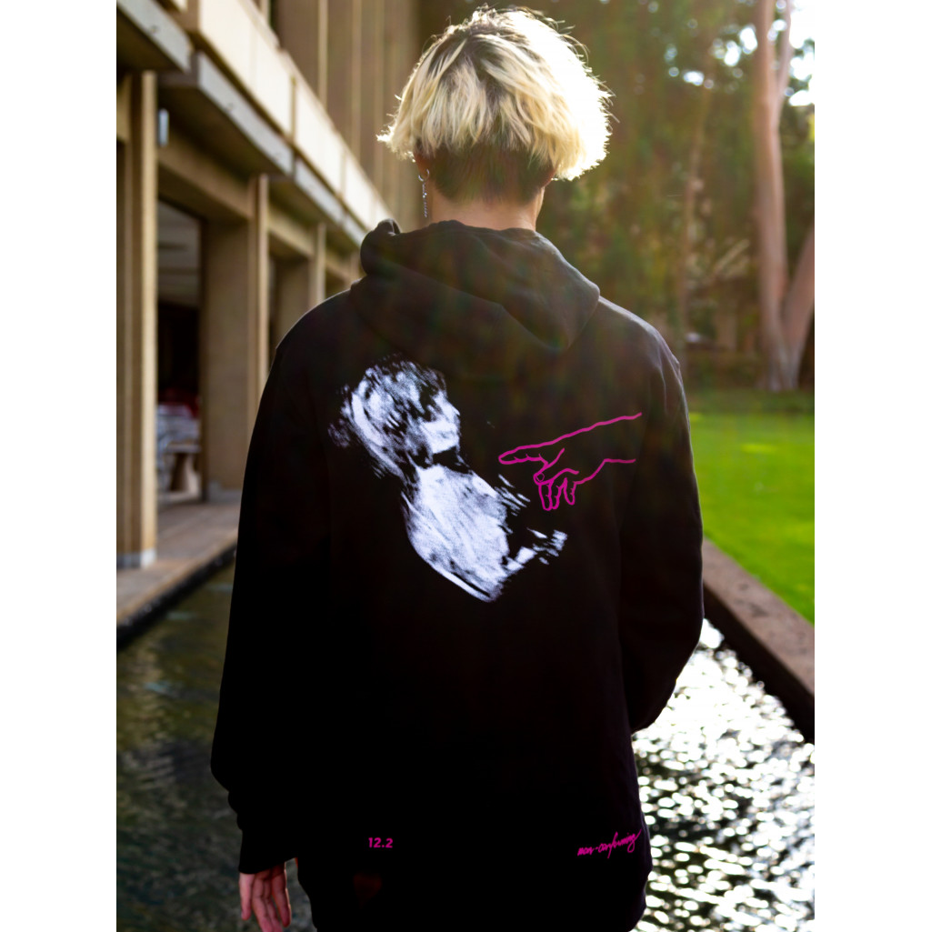 RENEW on Black Hoodie