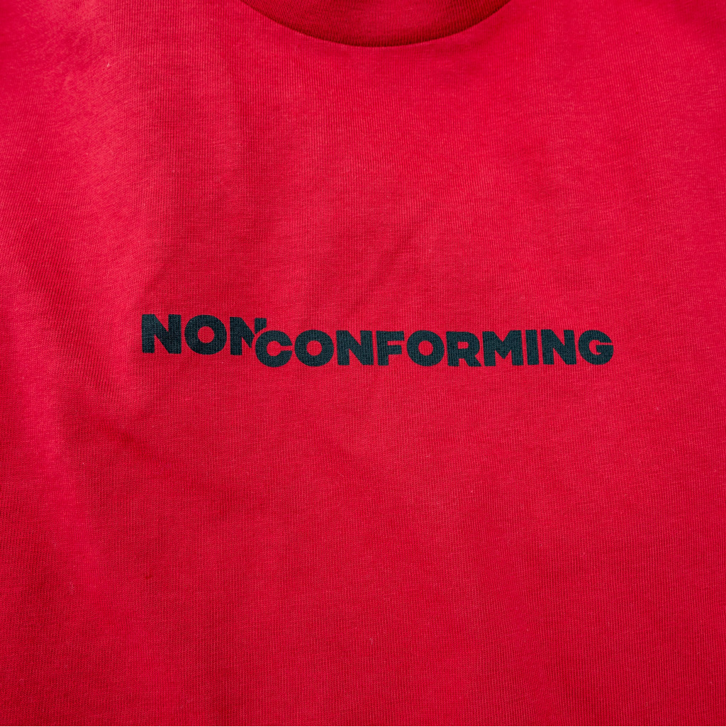 ETERNAL VALUE on Dark Red T-Shirt