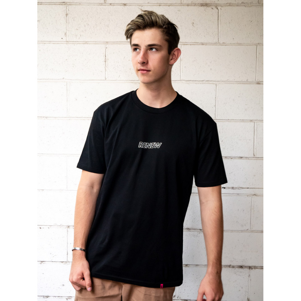 RENEW on Black T-Shirt