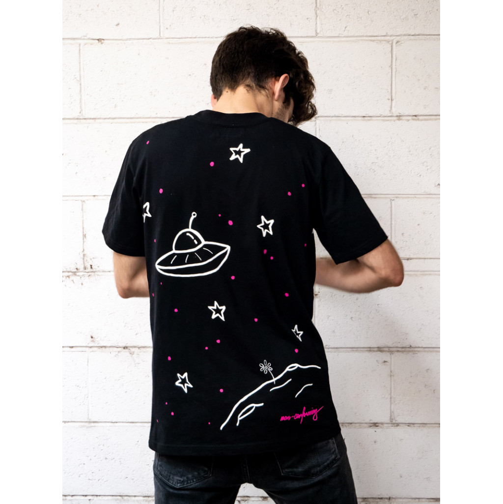 ALIEN on Black T-Shirt