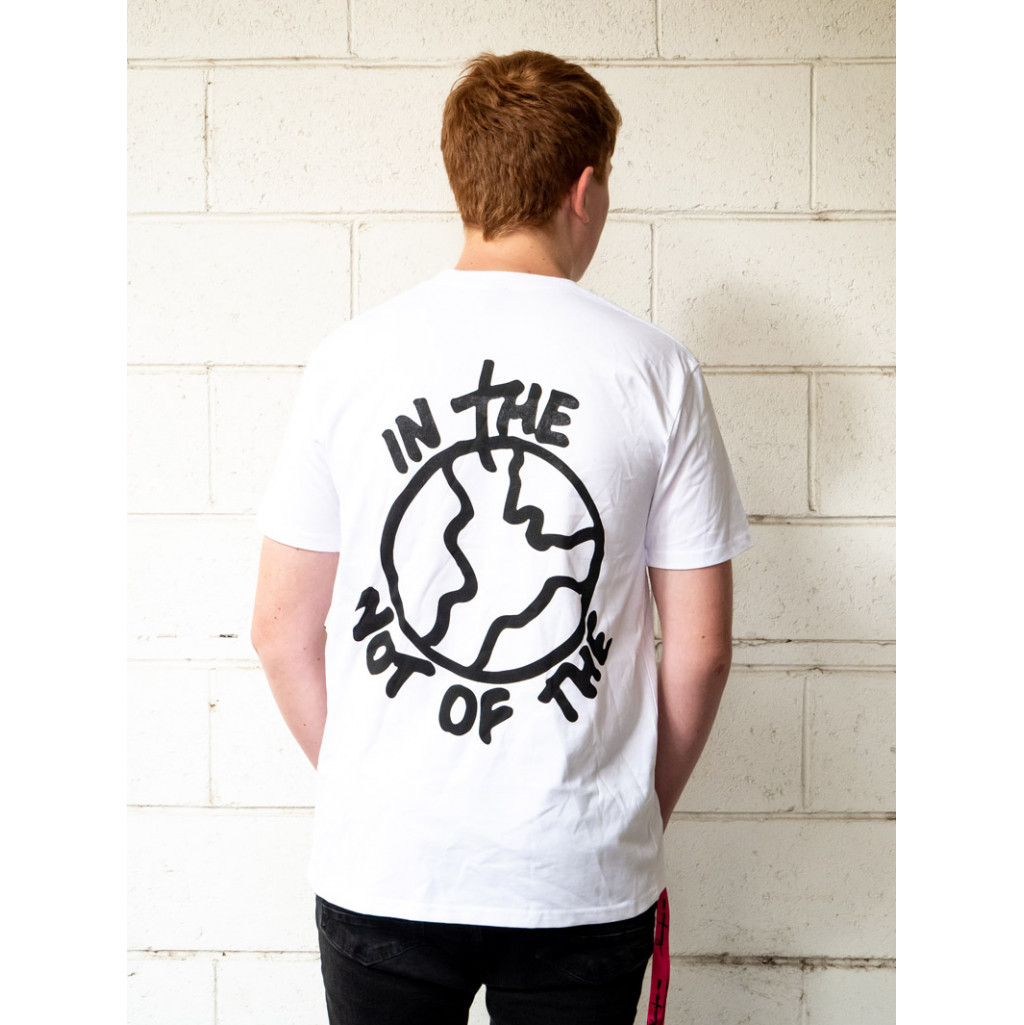 NOT OF THE WORLD SMUDGE on White T-Shirt