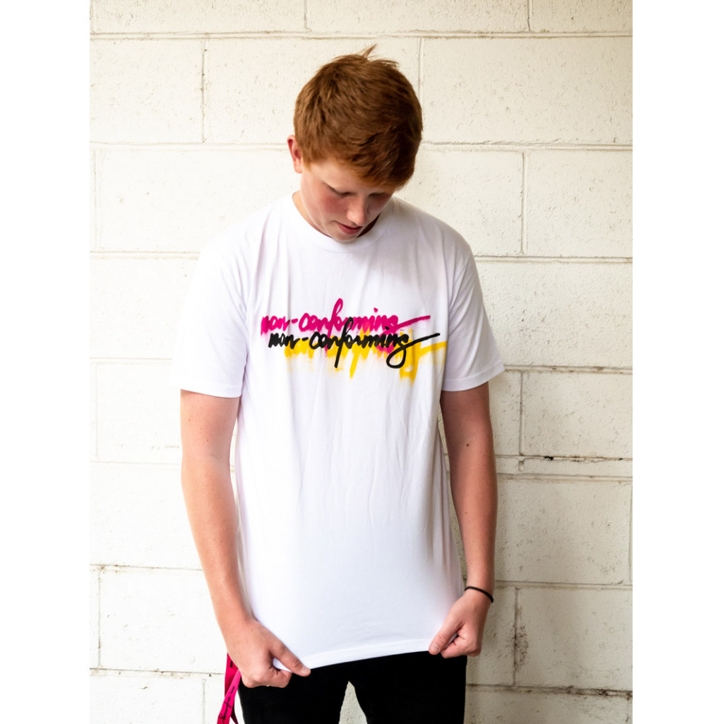 NOT OF THE WORLD SMUDGE on White T-Shirt